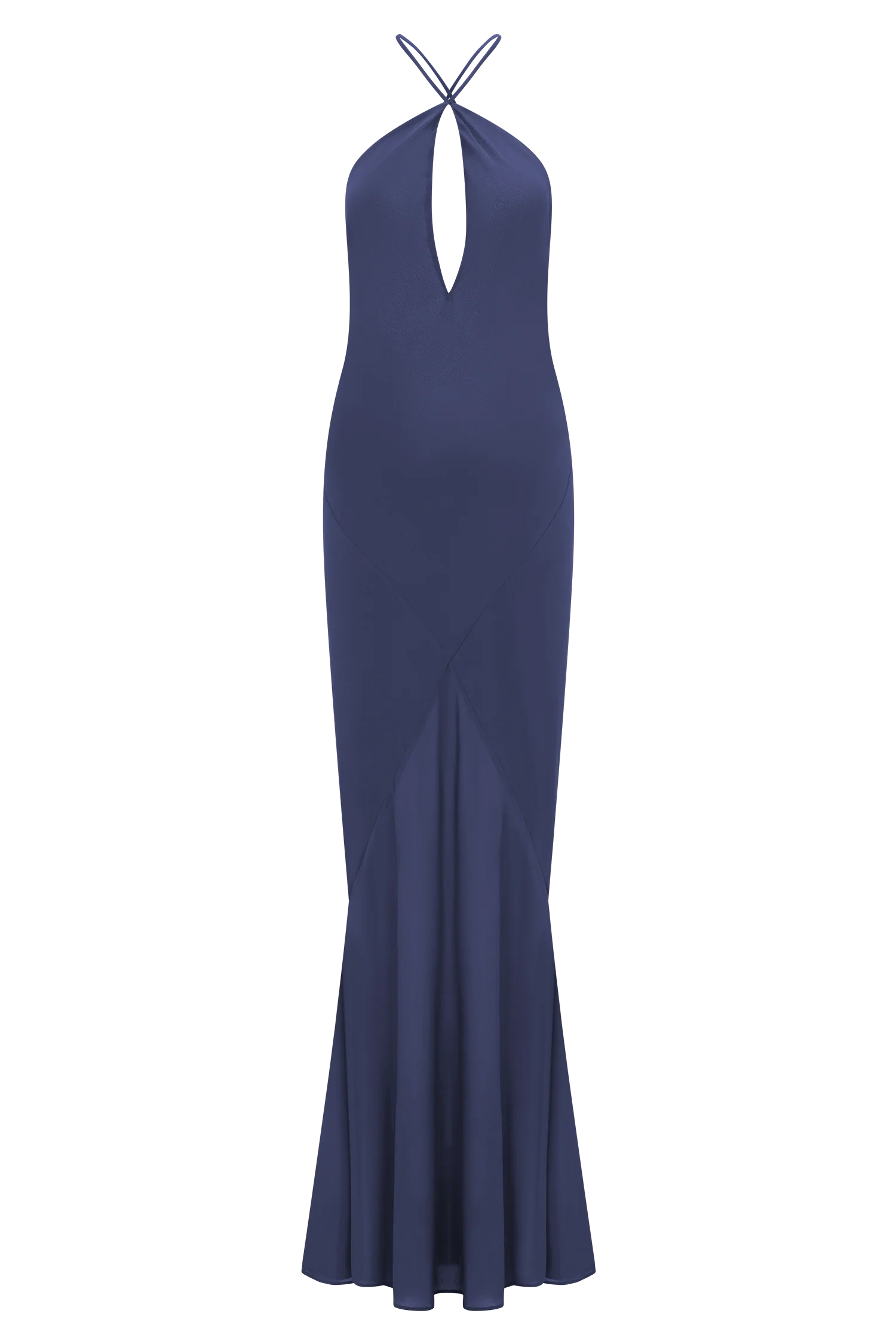 Nerea Slip Halter Maxi Dress - Purple Ink - Image 7