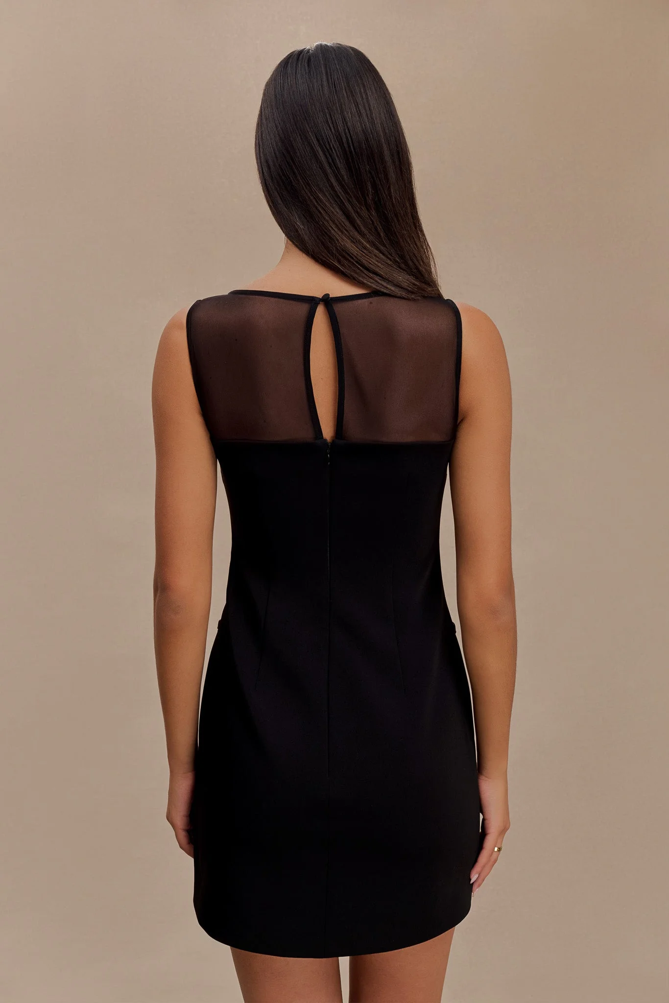 Posie Suiting Belted Mini Dress - Black - Image 2