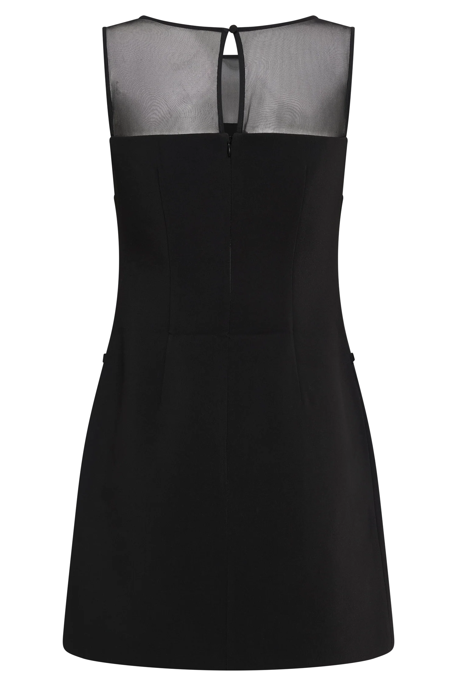 Posie Suiting Belted Mini Dress - Black - Image 7