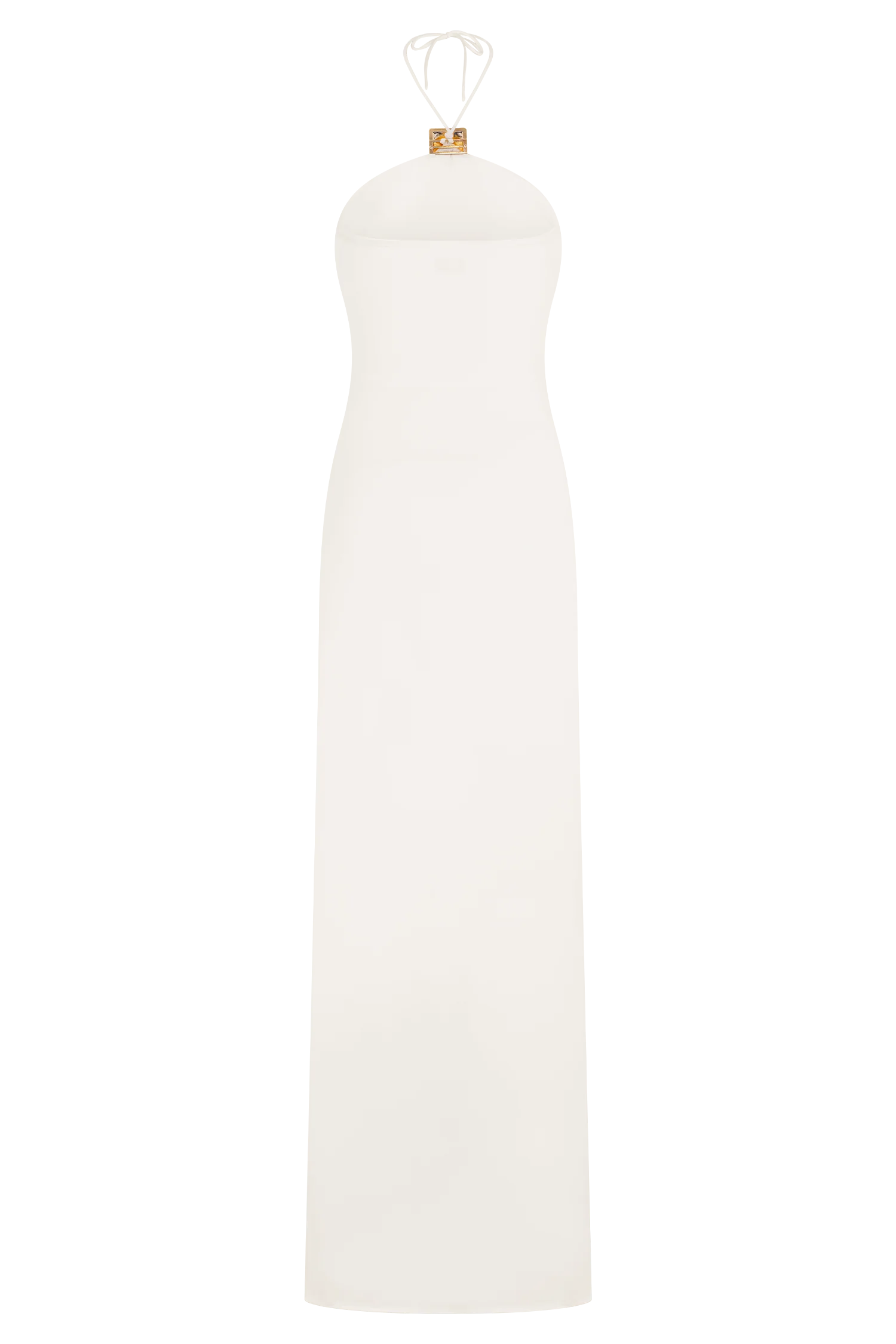 Quincy Halter Maxi Dress With Hardware - Ivory - Image 5