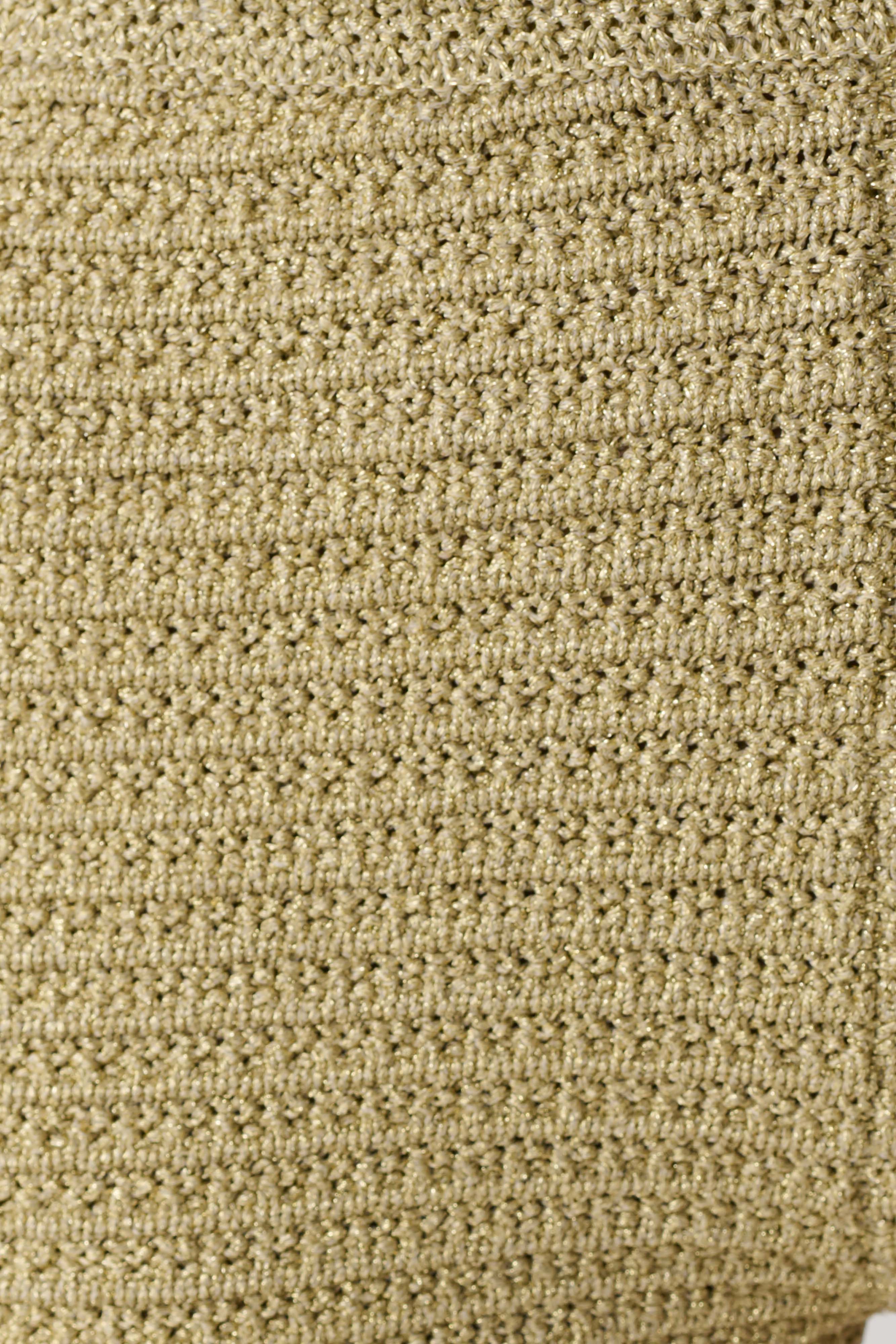 Renee Lurex Crochet Maxi Dress - Gold - Image 11