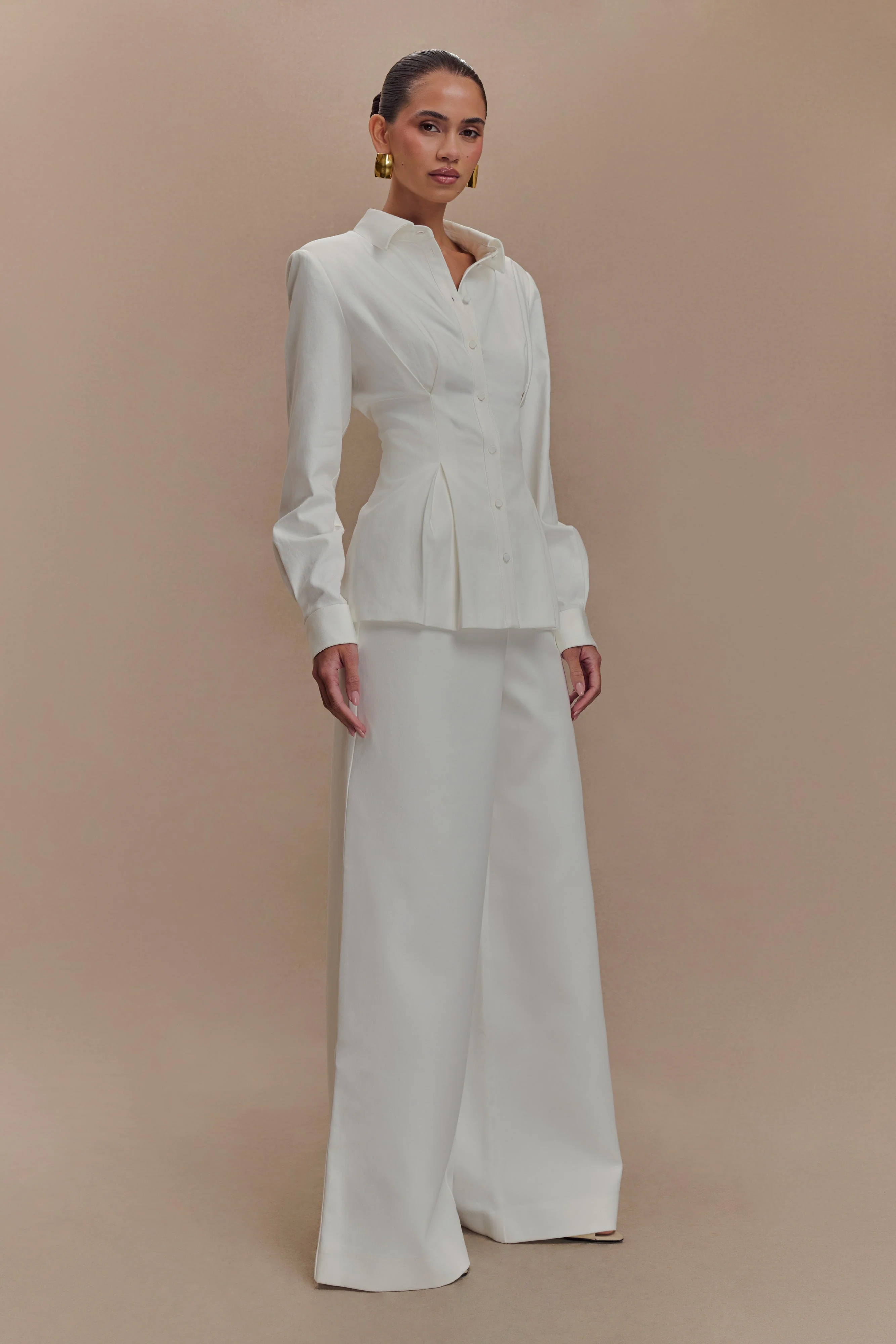 Rhia Oversized Shirt - White - Image 6