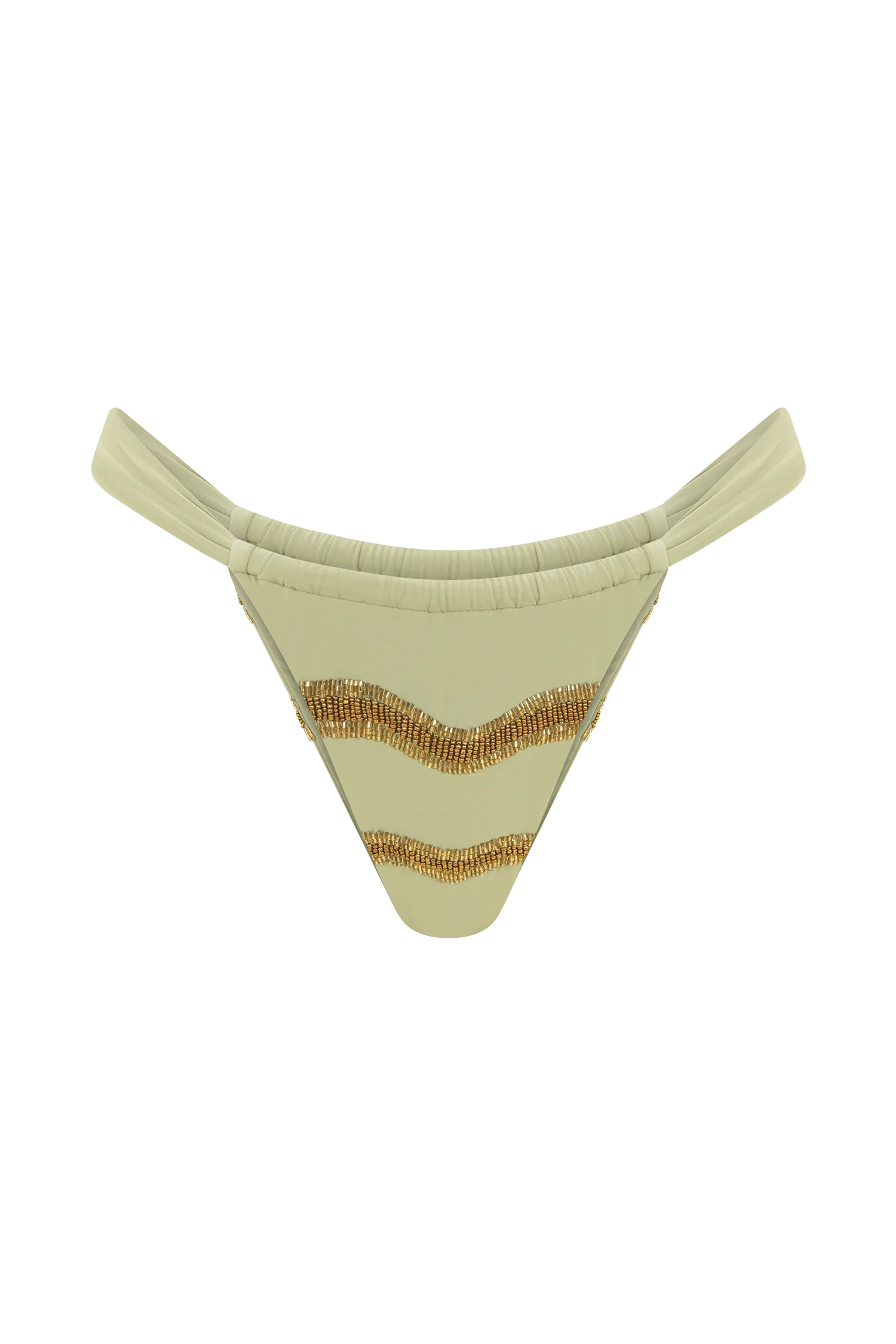 Robyn Beaded Bikini Bottom - Sage - Image 8