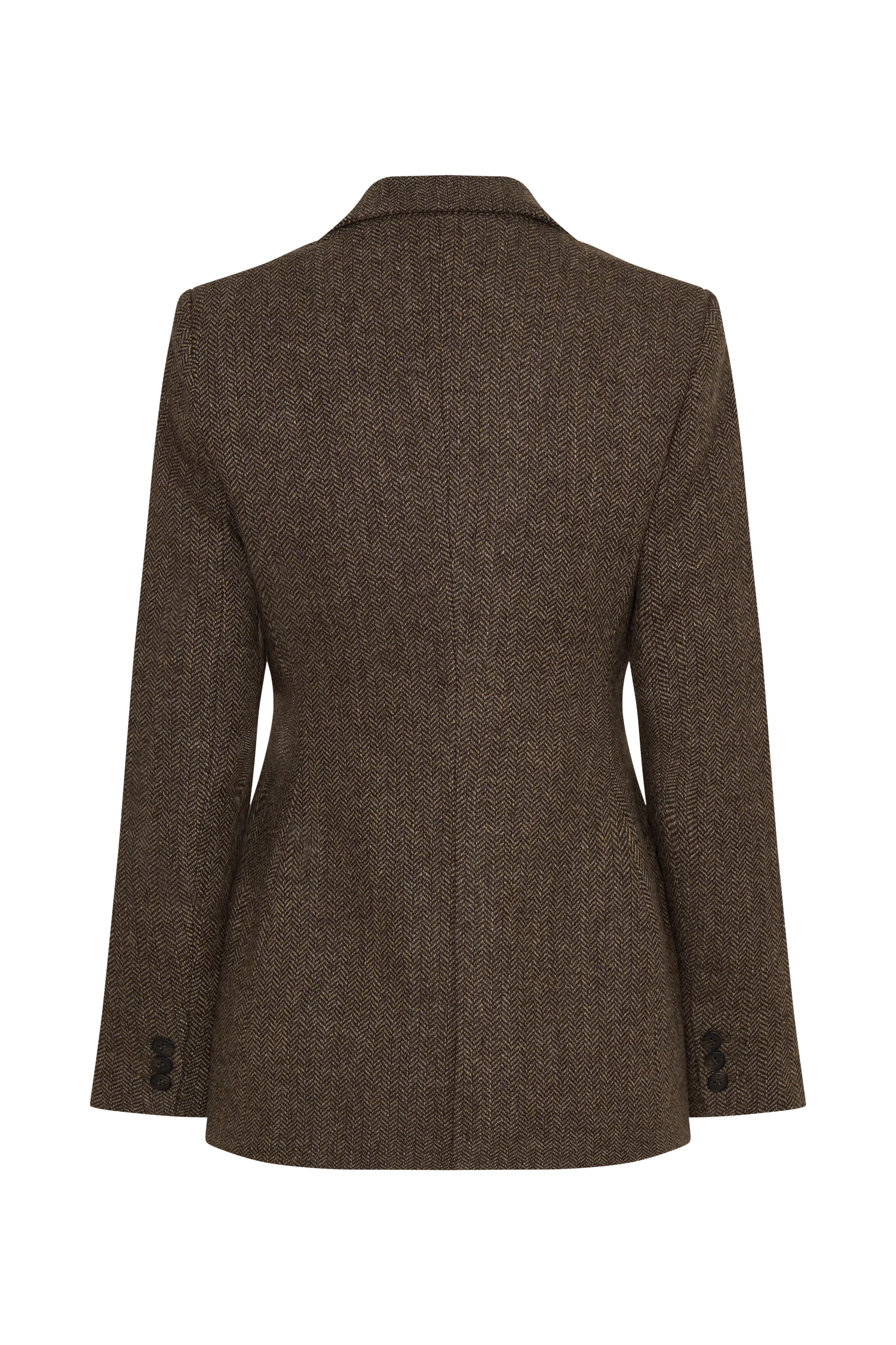 Romy Structured Blazer With Hardware - Herringbone - Image 15