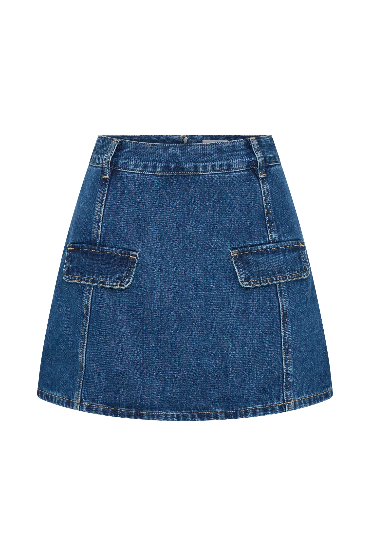 Rosalyn Mini Denim Skort - Dark Blue - Image 8