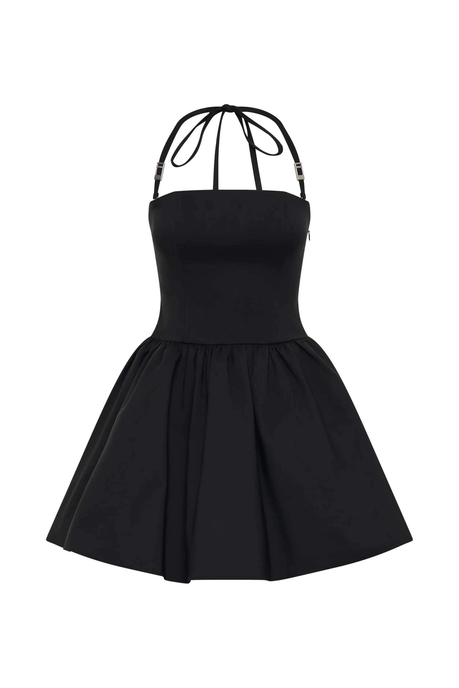 Ruby Halter Mini Dress - Black - Image 9