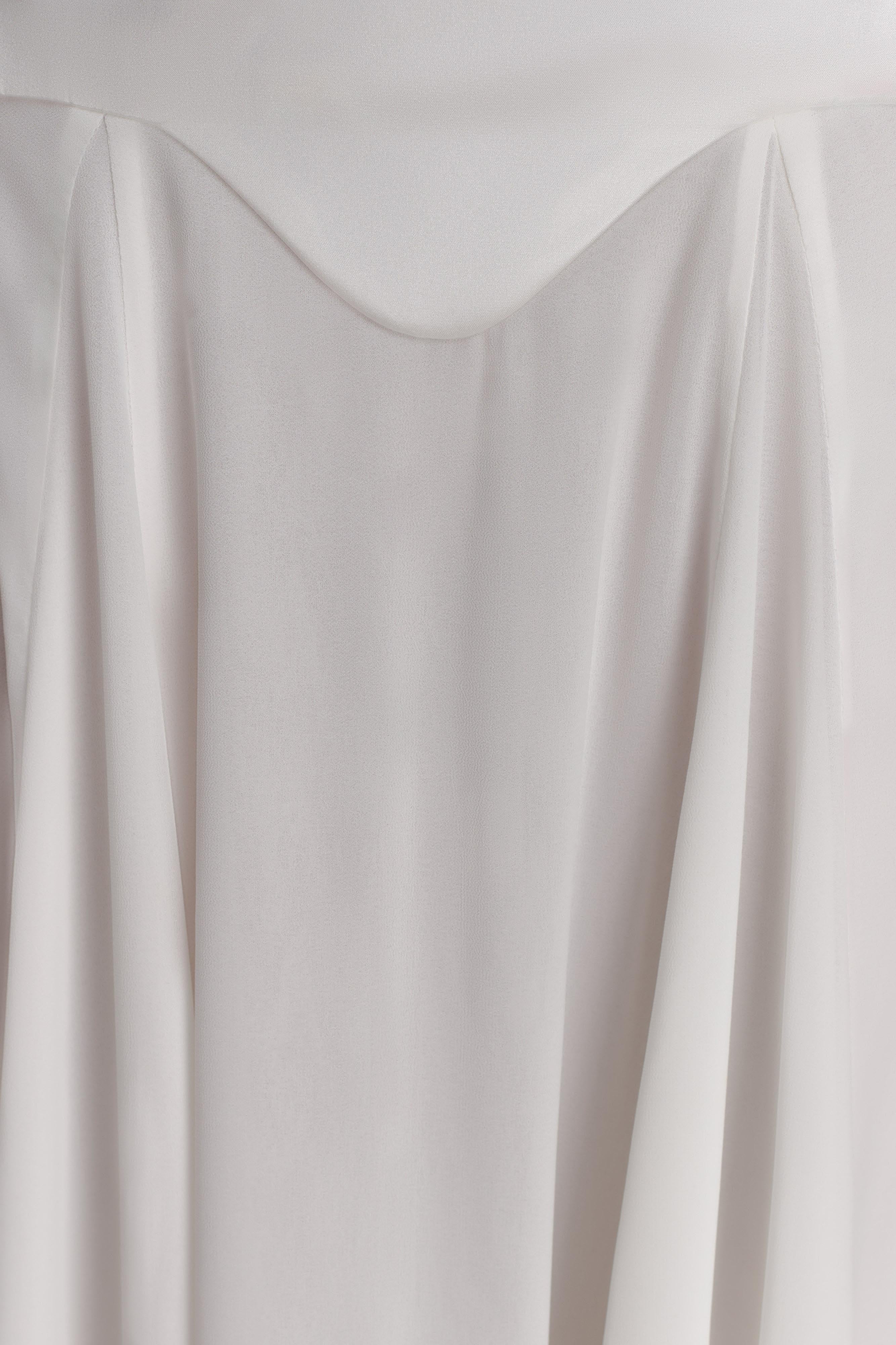 Susan Chiffon Halter Maxi Dress - Ivory - Image 11