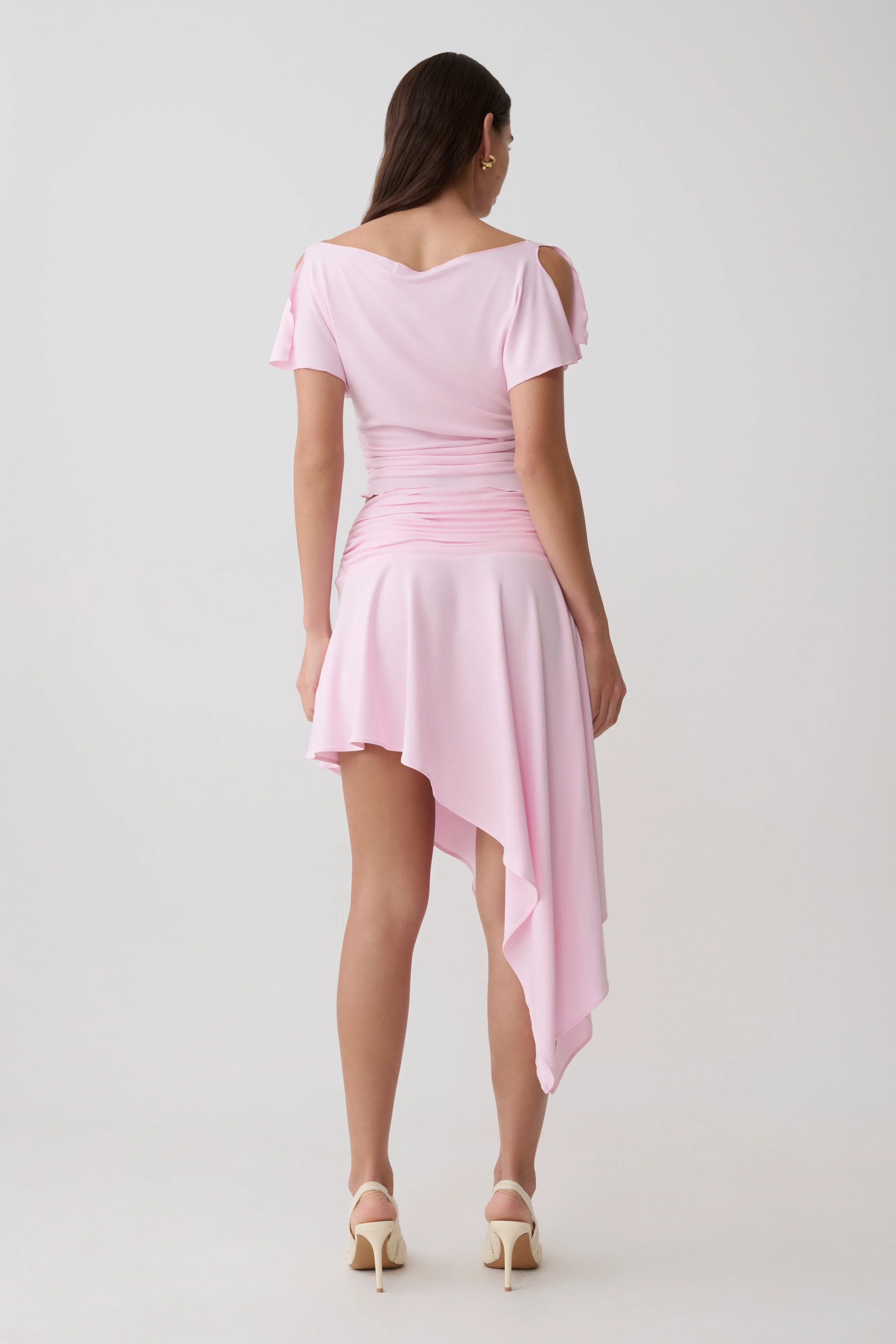 Talise Modal Hankie Midi Skirt - Ballet Pink - Image 2