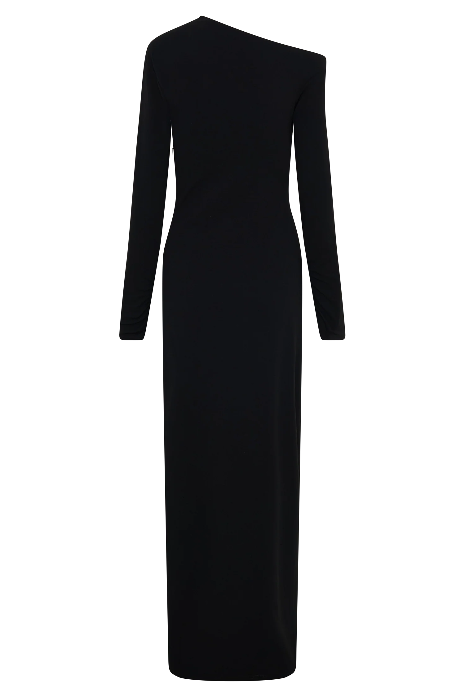 Thalyn Crepe Maxi Dress With Split - Black - Image 9
