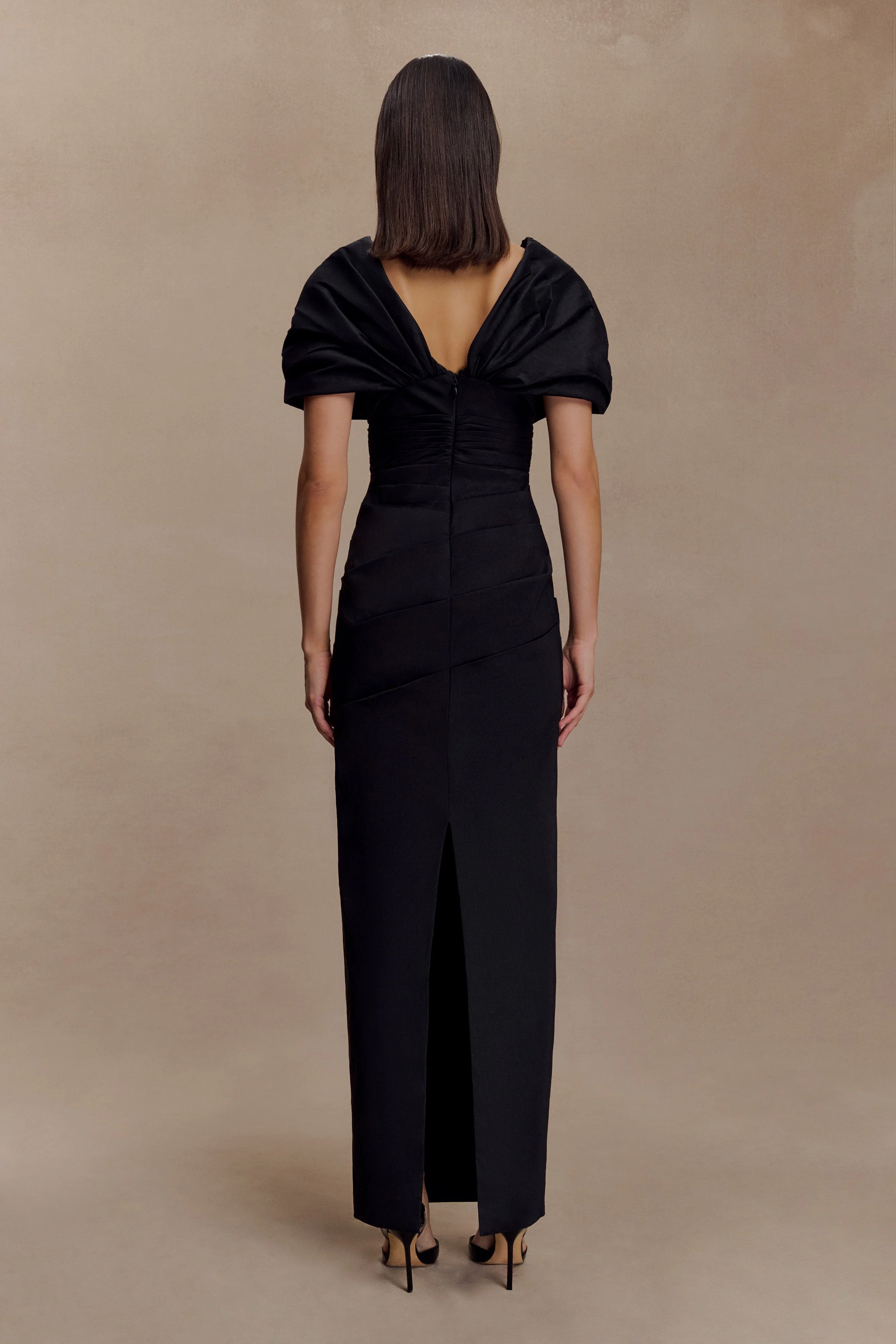 Thelma Bardot Maxi Dress - Black - Image 2