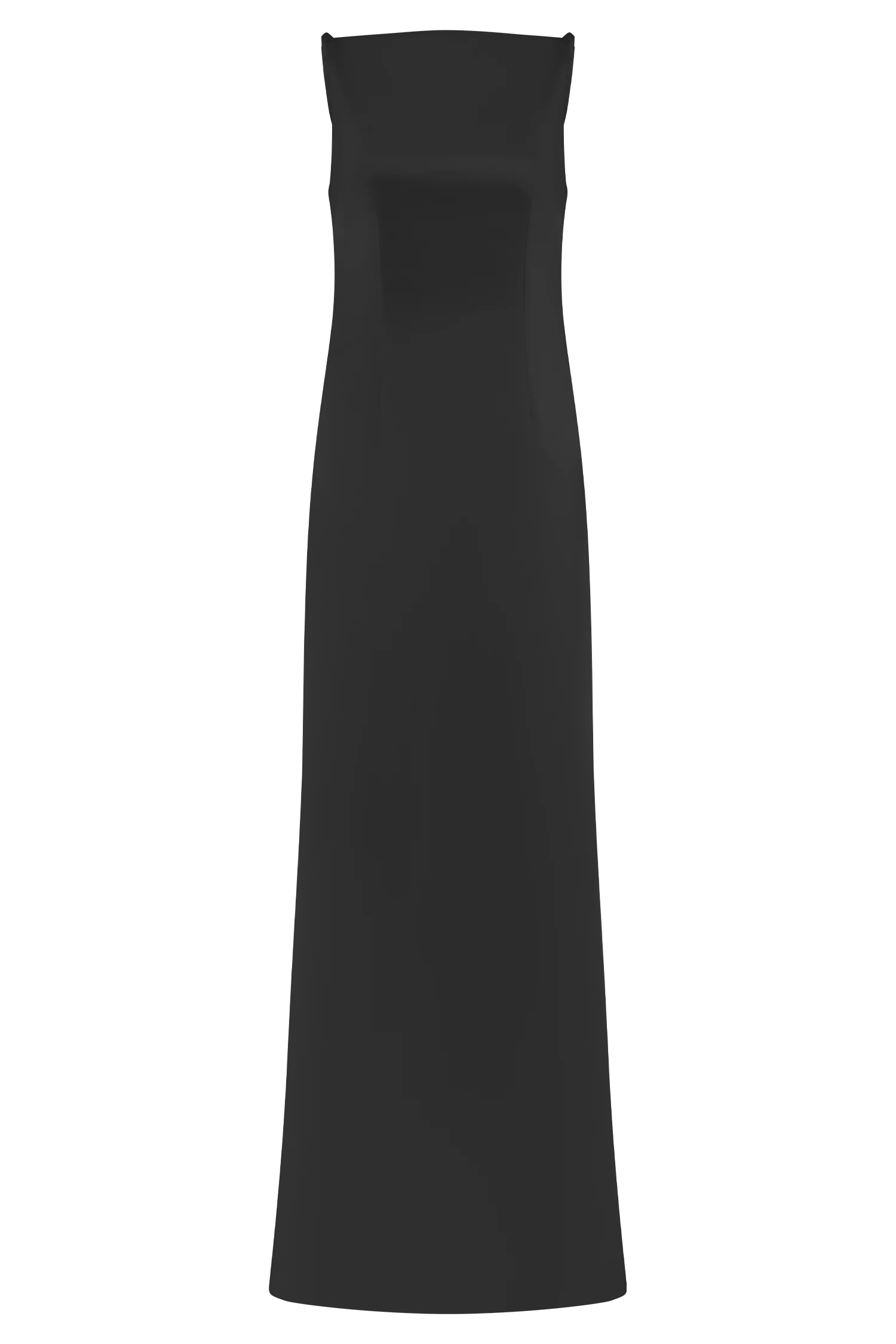 Violet Sleeveless Satin Maxi Dress - Black - Image 14