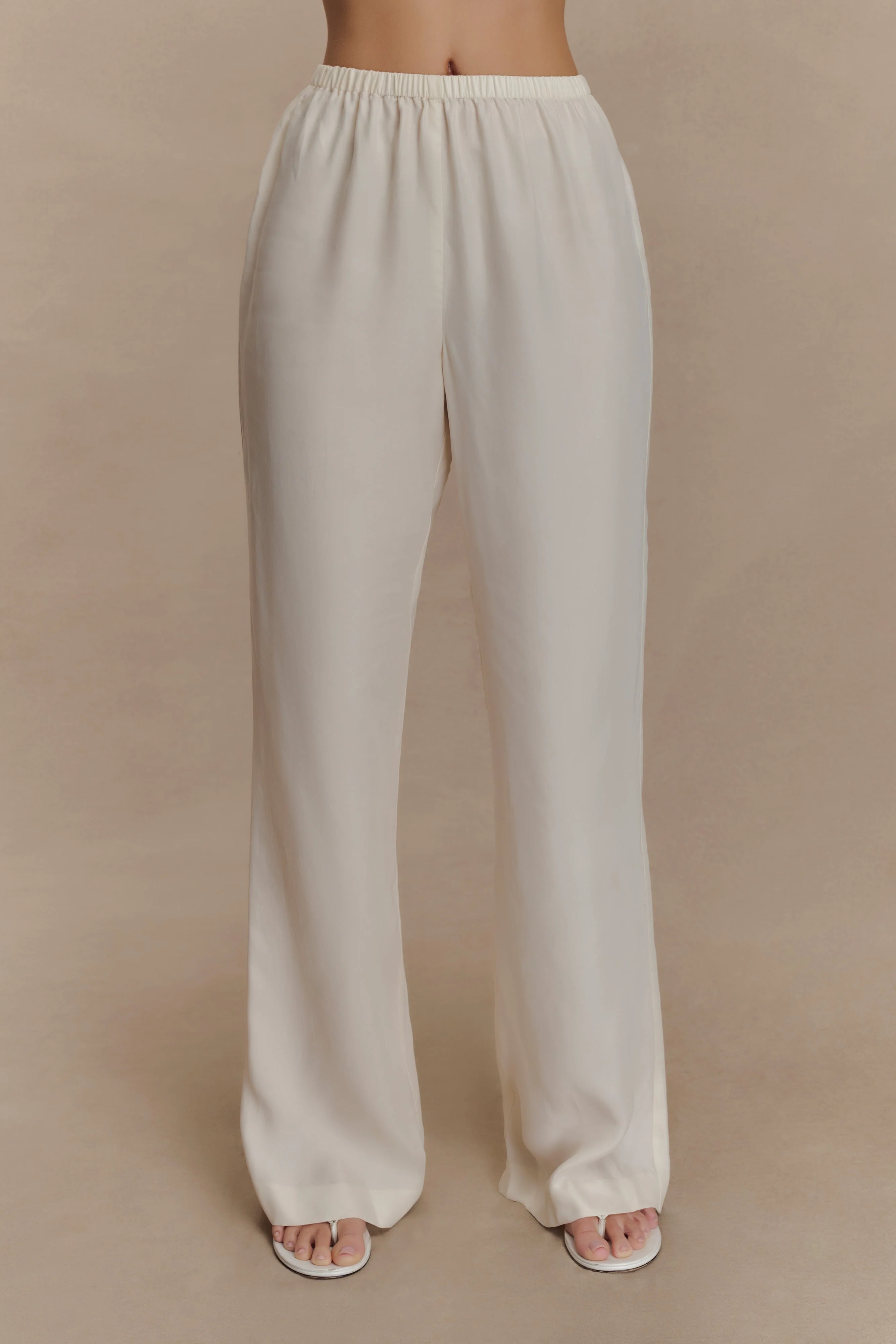 Violeta Straight Leg Pant - Ivory - Image 6