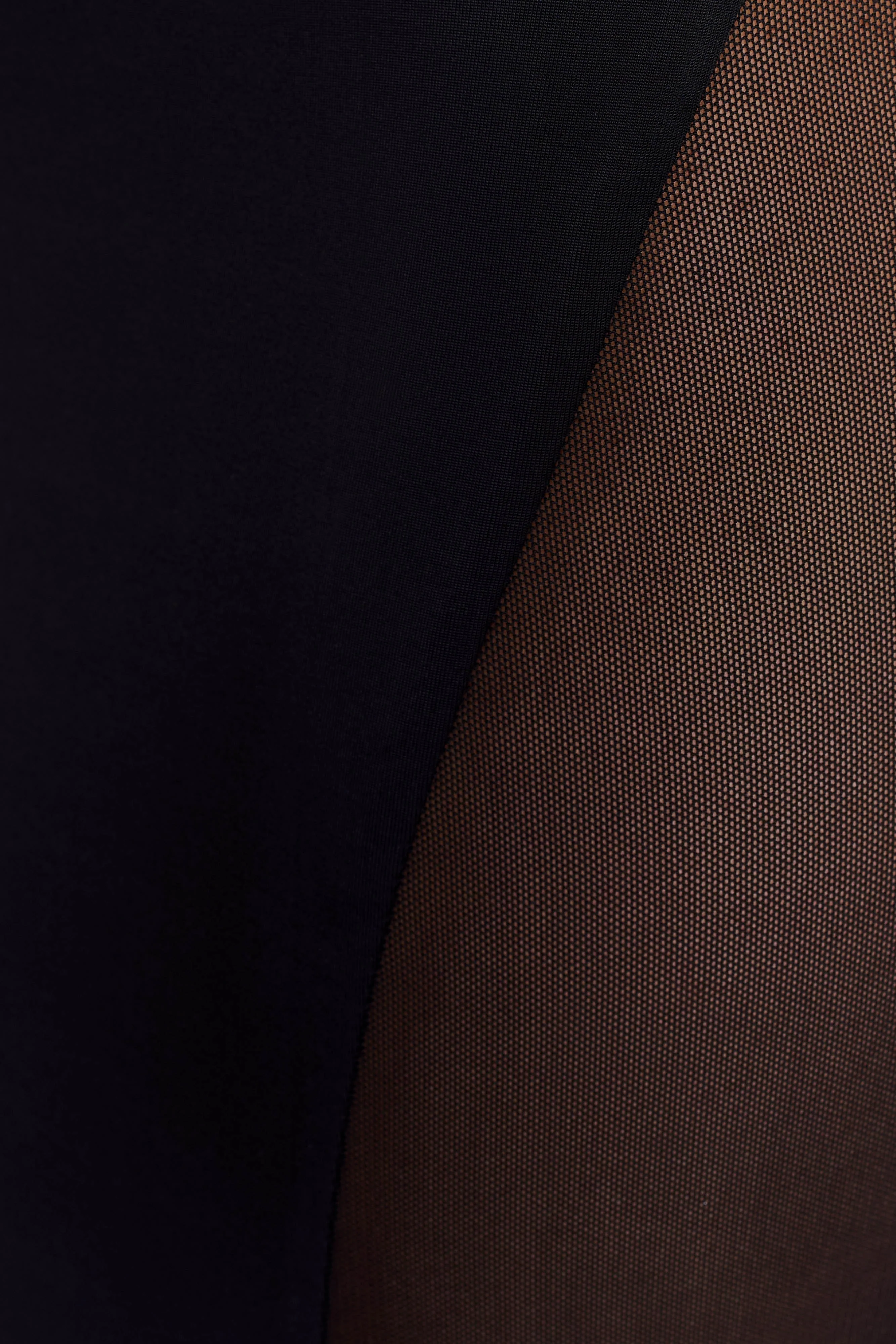 Wyatt Slinky And Mesh Maxi Dress - Black - Image 5