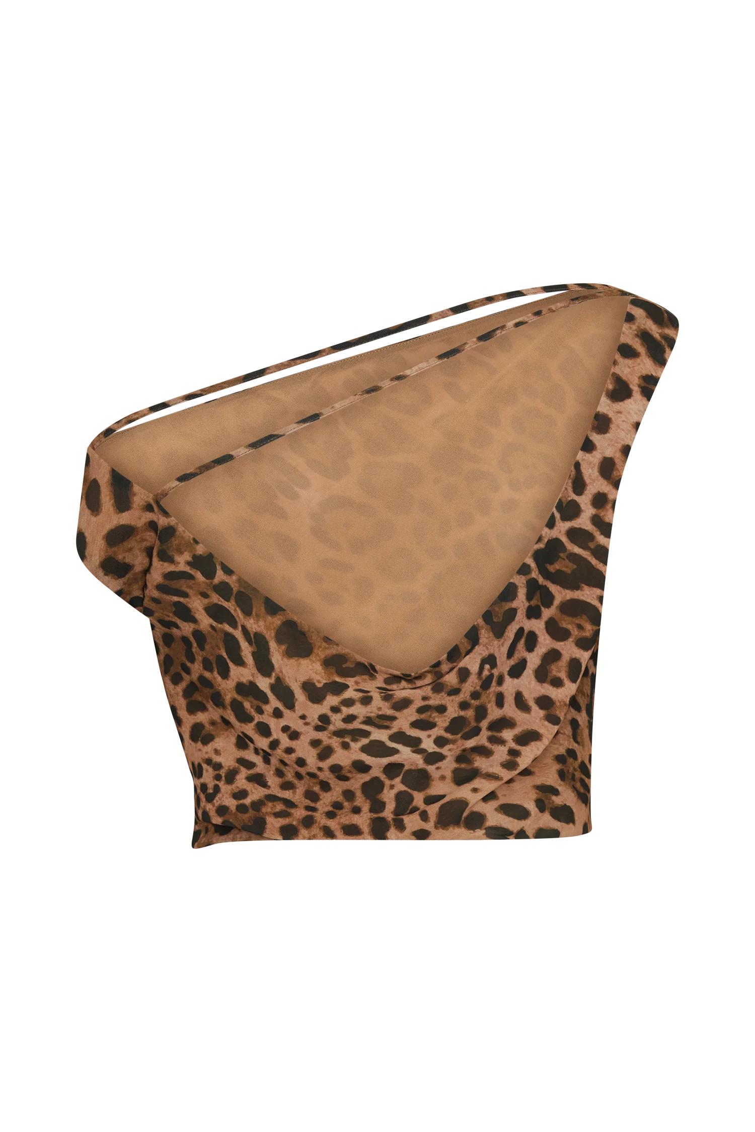 Yvonne Chiffon Off Shoulder Top - Leopard Print - Image 10